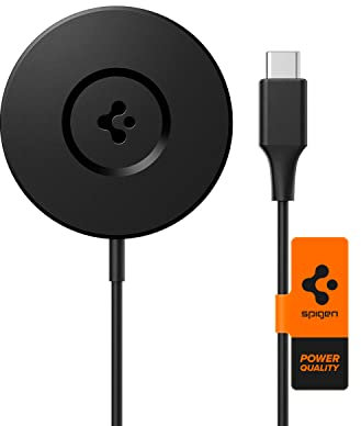 Spigen ArcField (MagFit) für MagSafe Magnetisches Kabelloses Ladegerät Ladepad für iPhone 15 14 13 Pro Max Plus Mini 12 Pro Max Mini Schnelles Kabelloses Aufladen