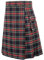 QingHUImao Schottischer Kilt, klassischer Rock Kleid Highland Herrenkostüm Schotte traditioneller Karierter Kilt für Herren Irish Tartan Combat Punk Goth Highland Kleidung Plaid Faltenrock (rot, M)