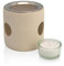 FARFALLA Zylinder Räucherstövchen, beige