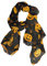 Damen Langer Schal Schal Wrap Weich Mode Leichte Chiffon Seide Schals, Halloween Gruseliges Kürbisgesicht