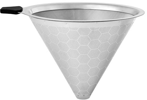 Kaffeefilter zum Übergießen, kompatibel mit Hario V60 02 03 & Chemex – wiederverwendbarer Edelstahl – Bestes Kaffeemaschinen- und Barzubehör