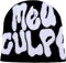 COTBENN Y2k MEA Culpa Graphic Beanies Mütze, Wolle, Acryl, Strick, Totenkopfkappe, Winter, warm, Streetwear, Hüte für Damen, Herren, Jugendliche, Schwarz Weiß, Einheitsgröße-M
