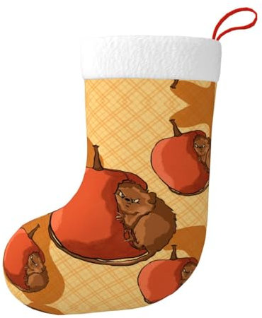 HYTTER Süße kleine Hamster Weihnachtsstrümpfe - weich, leicht geeignet für Christbaumschmuck