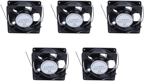Wlauqueta 5X CA 220V-240V 0,14A Ventilador de refrigeración sin cepillo 120mm x 120mm x 38mm