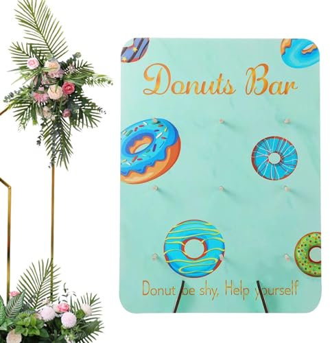 Donut-Display-Ständer für , Donut-Display – Donut-Ständer aus mit 9 Säulen – Wiederverwendbarer Donut-Ständer für , Donut-Tafel, Ständer