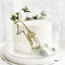 Goldenes Cake Topper Tortendeko Set, Acryl Glitter Cupcake Topper Herz Liebesring Tortenaufsatz Cake Topper Kuchen Deko für Geburtstag Hochzeit Wedding Party Feier