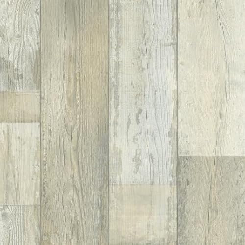 Sol Vinyle First - Imitation parquet Vintage Blanchi - Rouleau de 2m x 2m