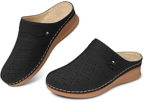 Dasongff 2024 Sandales Femmes Été Sandale Fermer Devant Ete Confortable Sandale Plateforme Talon Rome Chaussures Vintage Tongs Mode Semelle Epaisse Sandales avec Talon Bloc Pas Cher