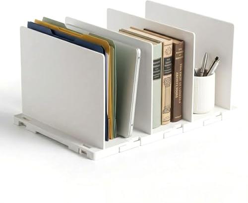 Verstellbarer Regalteiler aus weißem, stabilem Kunststoff, einfache Montage, vertikaler Handtaschen-Trenner, Geldbörsen-Regal-Trenner für den Kleiderschrank zu Hause