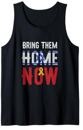 Bring Them Home Now Drapeau d'Israël avec ruban jaune style vintage Débardeur