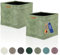 Lycce Kallax Boxen Cord 2er Set | Kallax Einsatz 33 x 33 x H31 cm | Aufbewahrungsbox mit entfernbarem Cord-Bezug passend für Kallax Regal | faltbare Ordnungsboxen aus Spannvlies | salbei