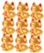 IMIKEYA 10st Miniatur-glückskatze Glückskatzenmodell Auto-innendekoration Winkende Katze Schlüsselanhänger Maneki Neko Schwarze Katzenfigur Schwarzes Katzendekor Maneki-Figur Harz Golden