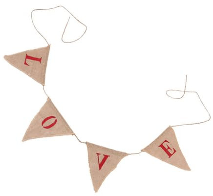 Vaguelly Hochzeitsbanner Aus Jute Dekorative Wimpelkette Mit Dreiecksfahnen Für Hochzeiten Und Feste Umweltfreundliche Dekoration Für Feierliche Anlässe