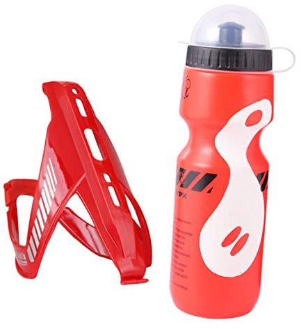 Milisten 1 Set Bicycle Cage Bike Bottle Mount Riding Water Bottle with Holder Bike Water Bottle Rack Water Container Sports Water Kettle Drink Bike Bottle Cage Para Planet Red