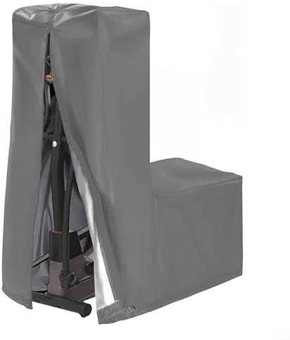 Hasaller Abdeckung für Heimtrainer, 420D-Oxford-Stoff, Abdeckung für elliptische Fitnessgeräte, wasserdicht, staubdicht, für drinnen und draußen (grau, 87 x 51 x 153 cm)