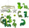 Mobile Baby,Mobile Baby Dino,Mobile Wickeltisch,Mobile Bettglocke Babybett Hängende,Anhänger Bettglocke,Windspiel baby für Kinderzimmer Deko,Holz Dinosaurier Babybettdino