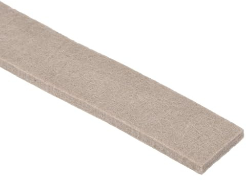 TA-VIGOR Rouleau de ruban adhésif en feutre pour pieds de meubles, protection de sol en bois, stratifié et carrelage Beige 2,5 cm x 2,5 m
