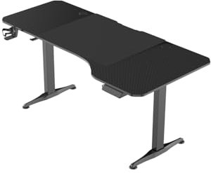 VDD Gaming - Bureau Gaming - Siège réglable en Hauteur électriquement - 160 x 75 cm