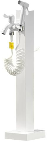 YUE JJXN Fontaine a Eau Jardin Robinet de Jardin Exterieur Fontaine d'eau en Métal, Robinet Arrosage D'extérieur pour Irrigation et Lavage(White)