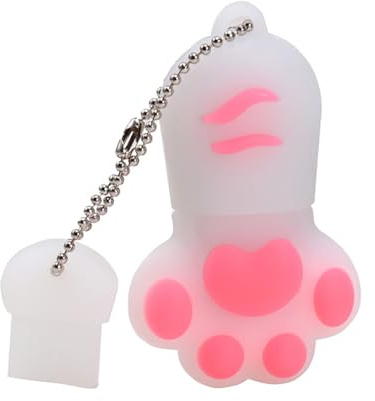 xichuangyuXCY Clé USB en forme de griffe de chat en silicone - Cadeau créatif pour amis