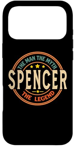 Hülle für iPhone 17 Pro Max Spencer The Man The Myth The Legend Vintage Personalisiert