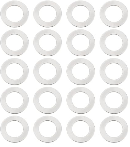 EMSea 20 Stück Sägeblatt-Reduzierringe 20 X 12,75 X 1,1 Mm Kompatibel mit Kreissägeblättern Trennscheiben