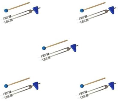 5 set of 64Hz Tuning Fork Sturdy Guitar Tuner Equipments for Mandolins Violins Pianos