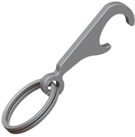 Bottle Opener with Keyring, Bottle Opener Key Ring for Men, Titanium Travel Bottle Opener - for Bear Opening Can Opener Pendant Travel Keychain Gadget