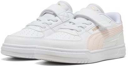 PUMA Kinder Caven III Sneakers 28, White Jasmine Flower Rosy Outlook Pink