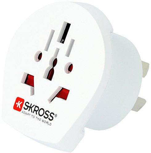 SKROSS | 1.500222-E | World to Australia/China | Adattatore da Viaggio per Australia e Cina - Tensione e Potenza 100V– 1000W/250V – 2500W - Protezione Anti Scossa