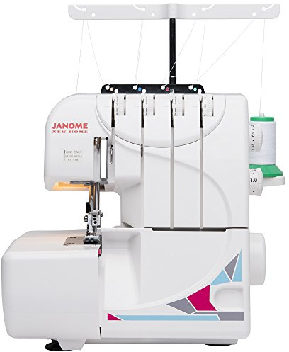 Janome MOD-8933 Serger with Lay-In Threading, 3 and 4 Thread Convertible with Differential Feed