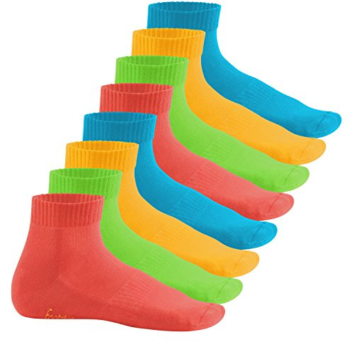 Footstar Damen & Herren Kurzschaft Socken mit Frottee-Sohle (8 Paar) Sneak It!