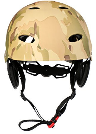 Sharplace Premium Schutzhelm Kopfschutz Impact Hard für Wakeboard Kayak Kanu Surfen Wassersport Tow Sports, Armeegrün, L