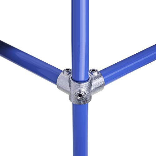 WITTKOWARE Rohrverbinder aus verzinktem Temperguss, für Rohr-Außendurchmesser 26,9mm (¾), Formteil: Eckverbinder 90°, mit Durchgang