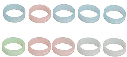 SMTHOME Banda Antideslizante Luminosa de Silicona con Anillo Vape de 10PCS para RDA Tank Mechanical Mod