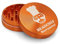 Headchef Heavymetal 55mm, 2 Piece Grinder, Metal Herb Grinder with Magnetic Lid (Orange Goblin)