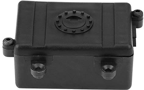 Autoempfängerbox, schwarz Tragbares, leichtes Kunststoff-RC-Zubehör für Traxxas SCX10 Einfach zu bedienende SCX10 II 90046, Autoradio-Box