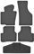 Fußmatten vorne 2er Set für VW Passat B7 3C 2010-2015 Gummi Gummimatten