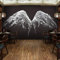 Fototapete Tapeten Engelsflügel Tapeten Vlies Wandtapete Fototapeten Wohnzimmer Schlafzimmer Büro Flur Landschaft Wandbild Wallpaper 250x175cm