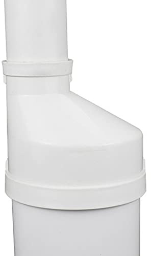 1 raccord de tuyau d'eau en PVC, raccords réducteurs en PVC, raccord excentrique, 75 x 50/110 x 50/110 x 75 connecteur de tuyau d'eau blanc