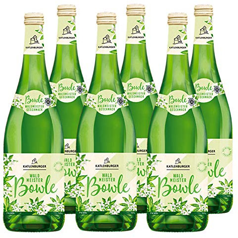 KATLENBURGER - Waldmeisterbowle | Leckere, trinkfertige Bowle mit Fruchtwein. Der Partyklassiker und Spaßgarant für jede Jahreszeit! Geschmacksrichtung Waldmeister. Inhalt: 6x 1l mit 7% vol