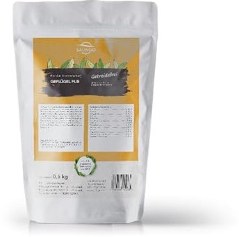 SALiNGO Premium Katzenfutter getreidefrei Geflügel Pur I hochwertiges Protein und Taurin | Hoher Fleischanteil I Katzenfutter trocken ohne Zucker (0,5kg)