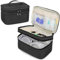BAFASO Wearable Breast Pump Bag Compatible with Momcozy S12 Pro, Momcozy M5, Elvie Breast Pump, Carrying Case for Wearable Breast Pump and Extra Parts, Black