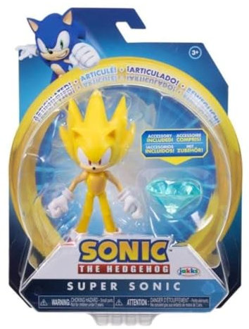 Sonic The Hedgehog 10,2 cm große bewegliche Actionfiguren-Kollektion (Figur wählen) (Super Sonic)