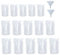 15pcs 3 Mixed Sizes Refillable Drink Pouches for Festivals Clear Travel Plastic Drinks Flasks Cruise Kit Reusable Alcohol Liquor Juice Bags Drink Container Party Halloween Cold Beverage
