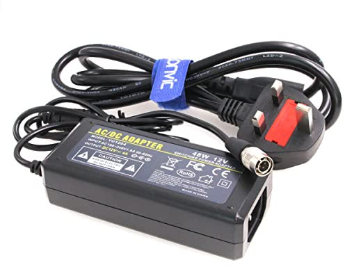 Eonvic Sound Devices XL WPH3 4 Pin Male Hirose AC Power Adapter Cable for 702T/ 744t Recorders Zoom F4 F8 and MixPre
