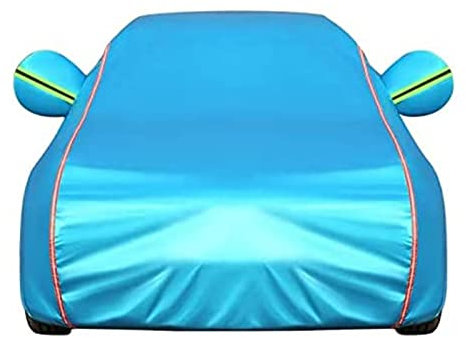 wasserdichte Autoabdeckung für Trabant P 601 Limousine (1990-) Breite atmungsaktive Autoabdeckung im FreienenRegenmäntelStaub- und UV-beständig mit Reflexstreifen(Color:2,Size:)