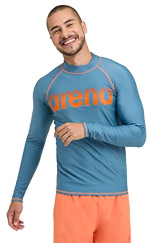 Arena Maglia a Maniche Lunghe da Uomo Rash Graphic con Protezione UV