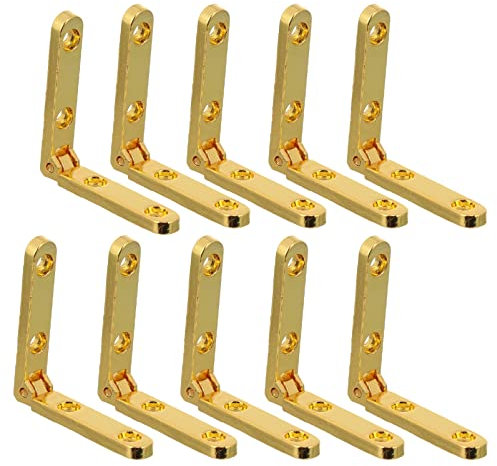 Housoutil Holzbox Scharnier 10 Stück 90 Holzkasten Scharnier Kleine Scharniere 90 Grad Federtürscharnier e Klappscharnier Hardware Für Scharnierschränke Weinschrank Hülse Zinklegierung