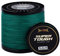 HERCULES Lenza da pesca intrecciata super resistente, 150 m da pesca a treccia da 15,9 kg, test per acqua salata d'acqua dolce PE treccia a 4 fili, verde muschio, 15,9 kg, 150 m
